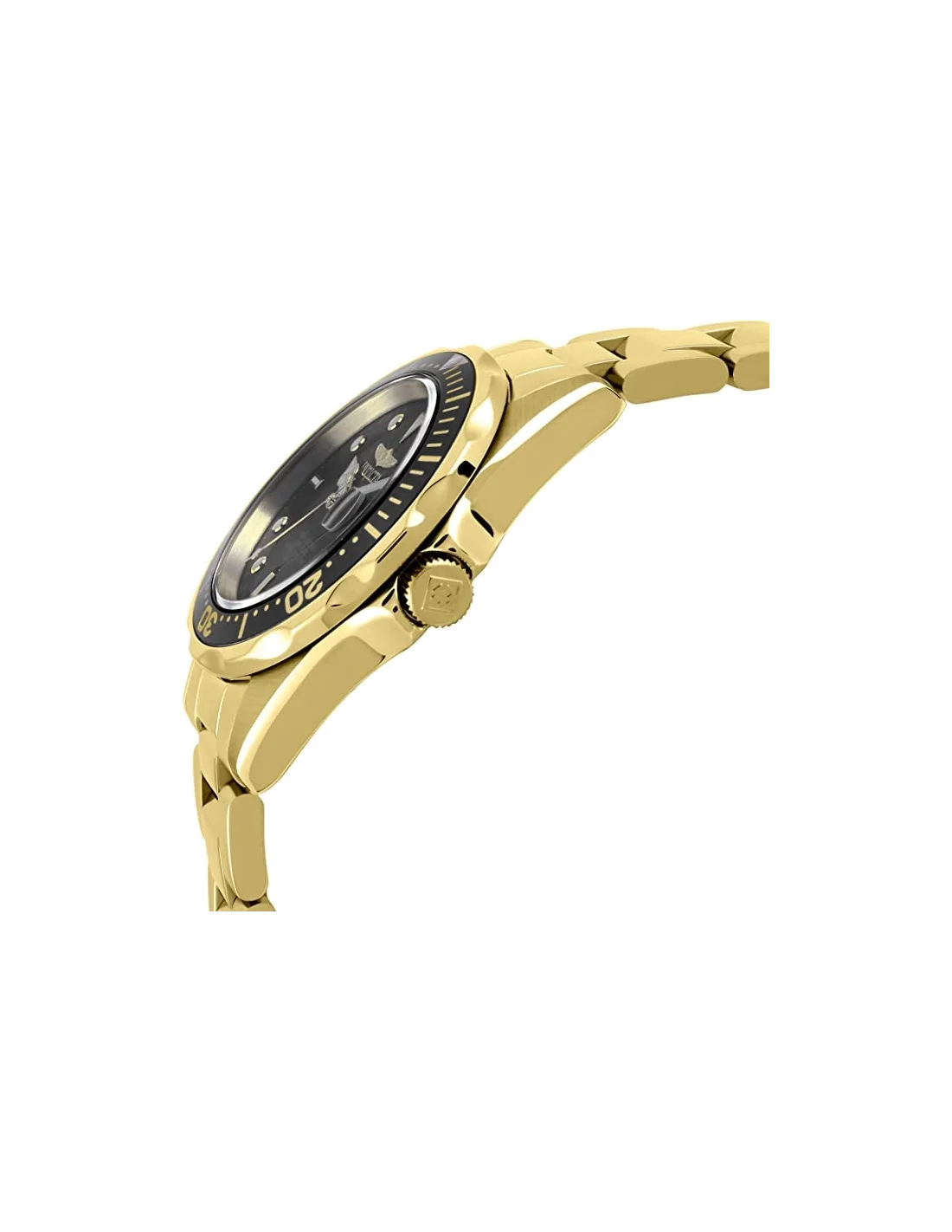 Montre homme Invicta Pro Diver en acier inoxydable doré vue 3