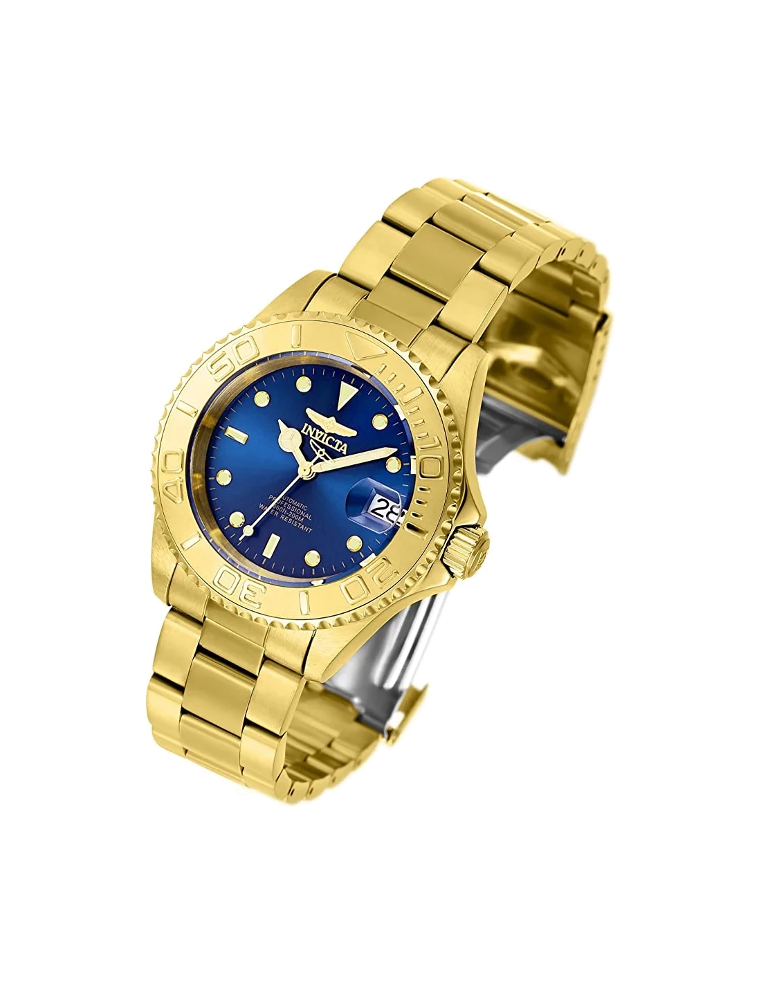 Montre homme Invicta Pro Diver Automatic en acier inoxydable doré vue 5