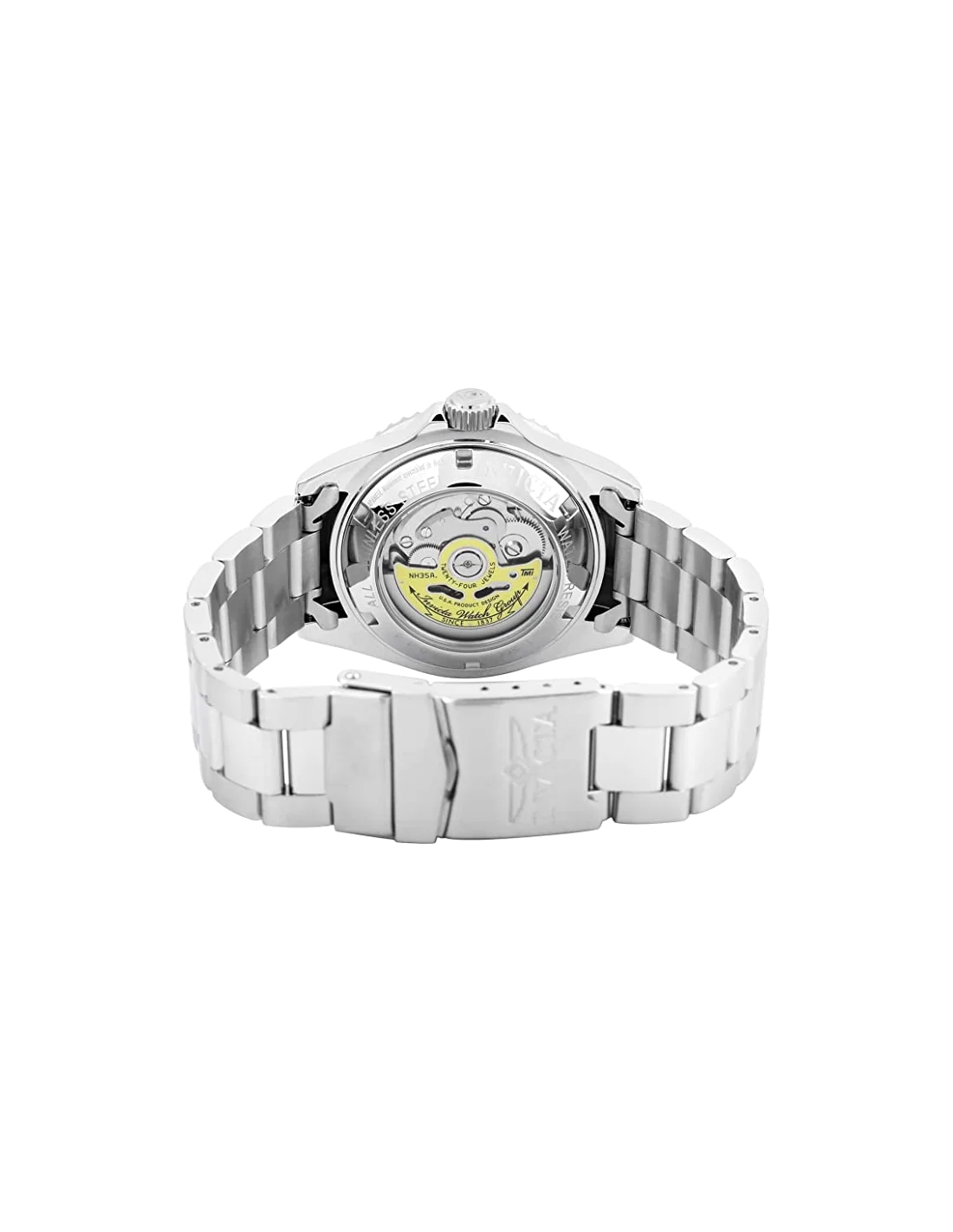 Montre homme Invicta Pro Diver Automatic en acier inoxydable argenté vue 4