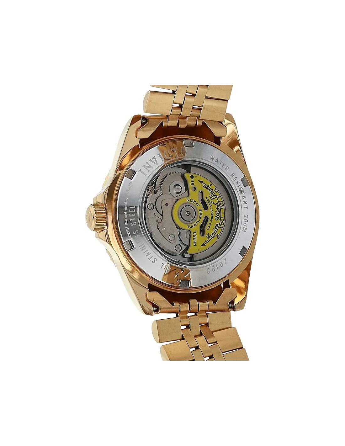 Montre homme Invicta Pro Diver Automatic en acier inoxydable doré vue 2