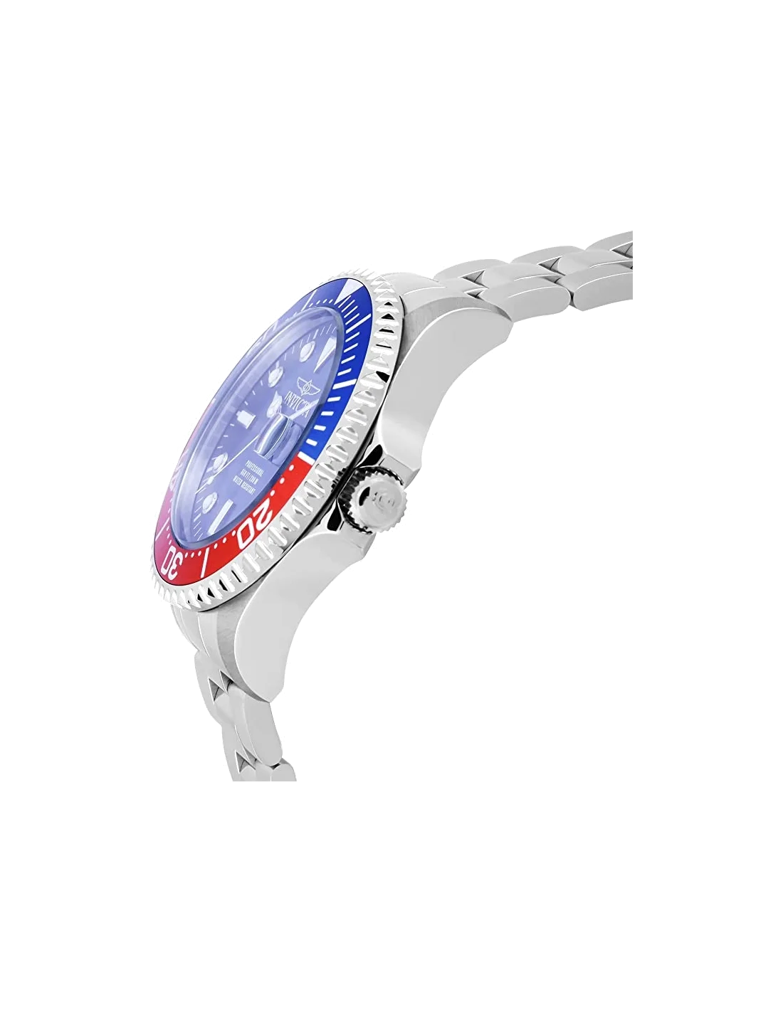 Invicta Quartz Pro Diver montre pour homme en acier inoxydable argenté vue 2