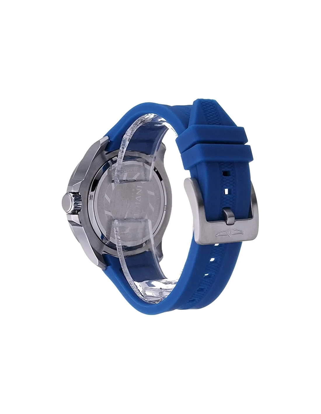 Montre homme Invicta Quartz Pro Diver avec bracelet en silicone bleu vue 2