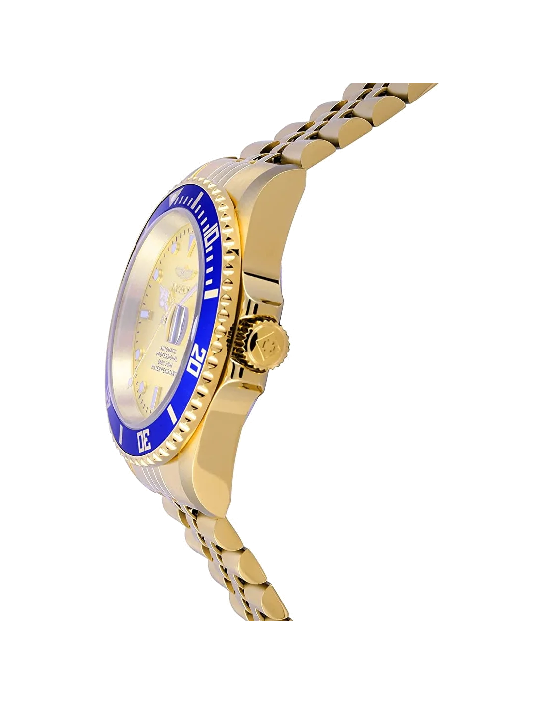 Montre homme Invicta Automatic Pro Diver avec cadran champagne vue 3