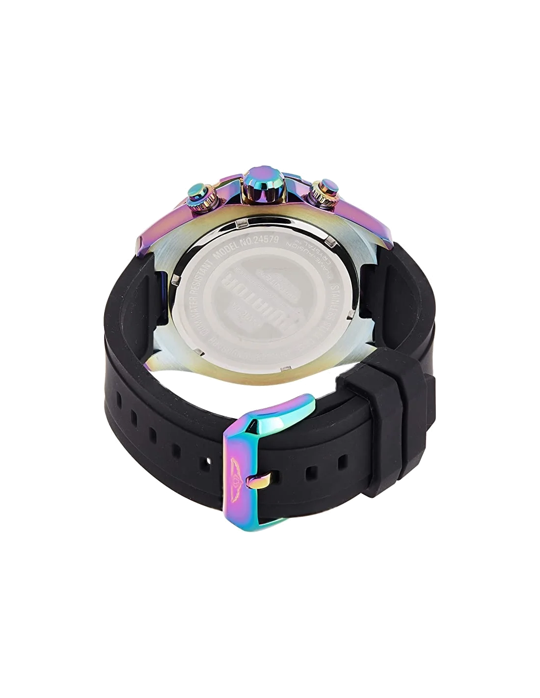 Montre homme Invicta Quartz Aviator lunette arc-en-ciel vue 3