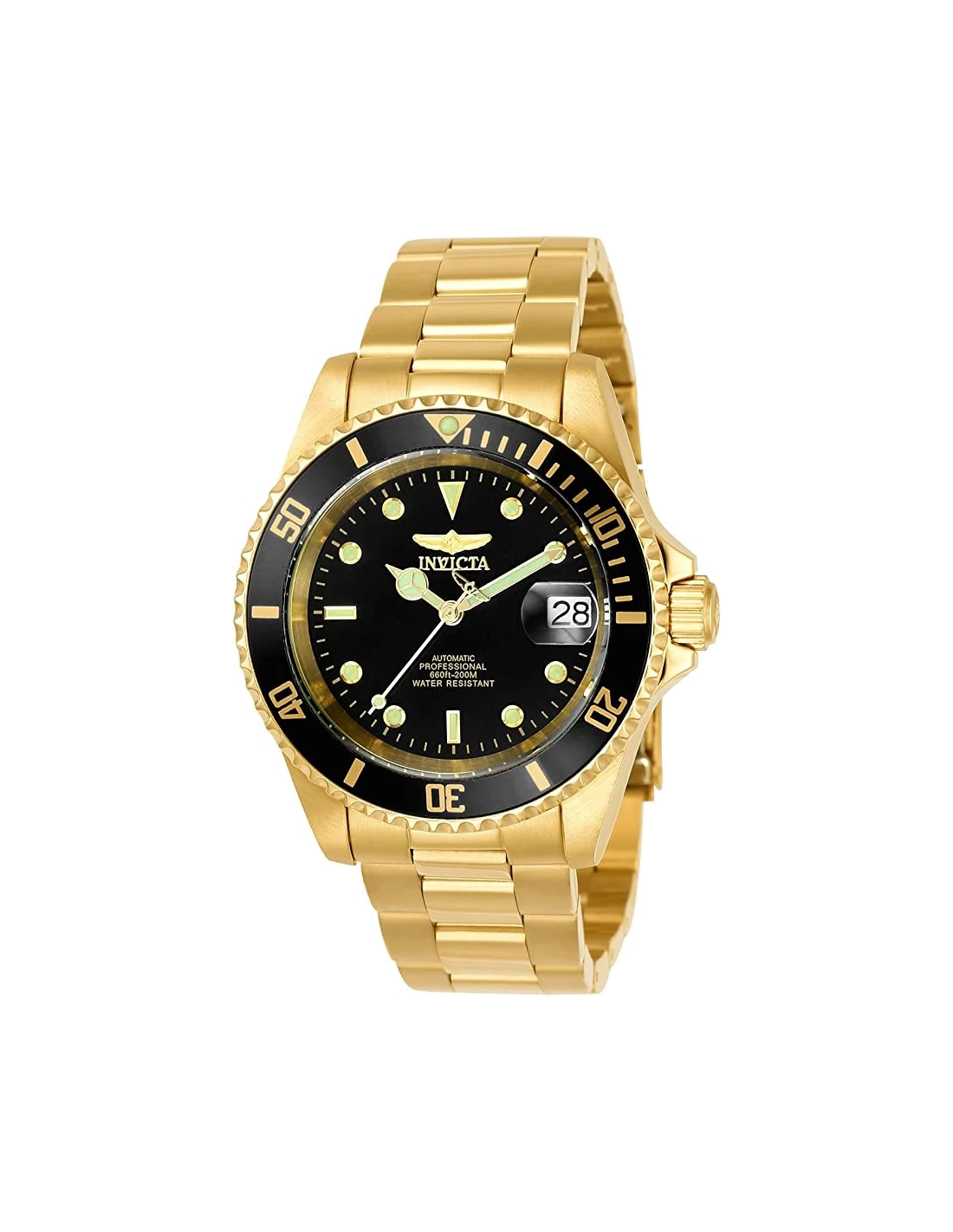 Montre homme Invicta Quartz Automatic Pro Diver à cadran noir