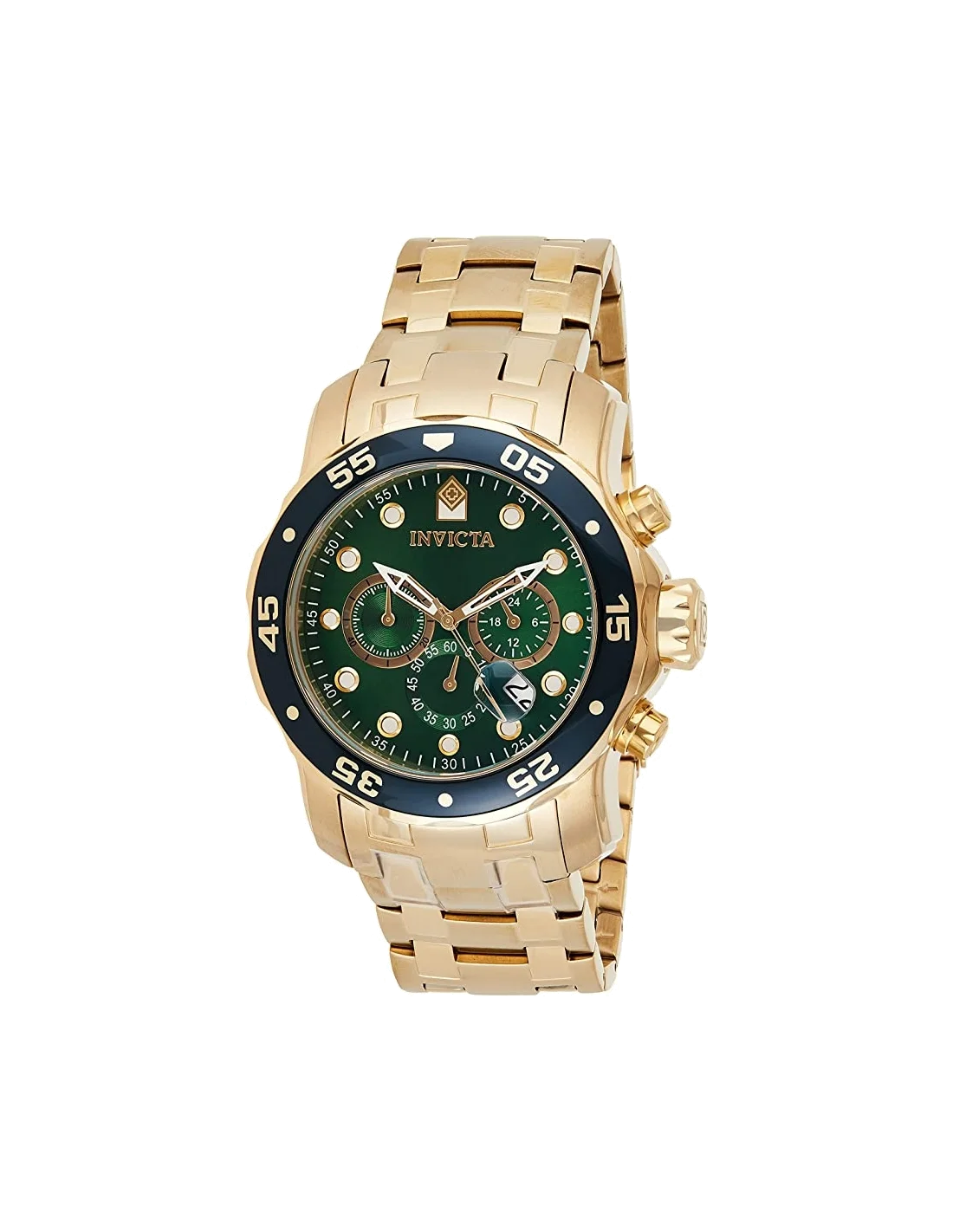 Montre homme Invicta Quartz Pro Diver chronographe cadran vert