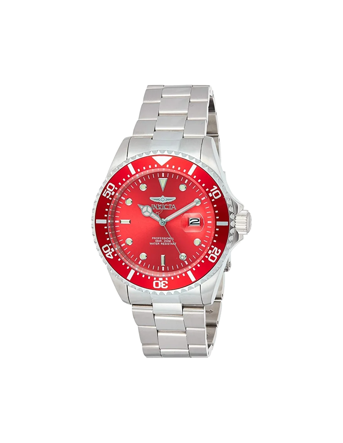 Montre homme Invicta Quartz Pro Diver cadran rouge
