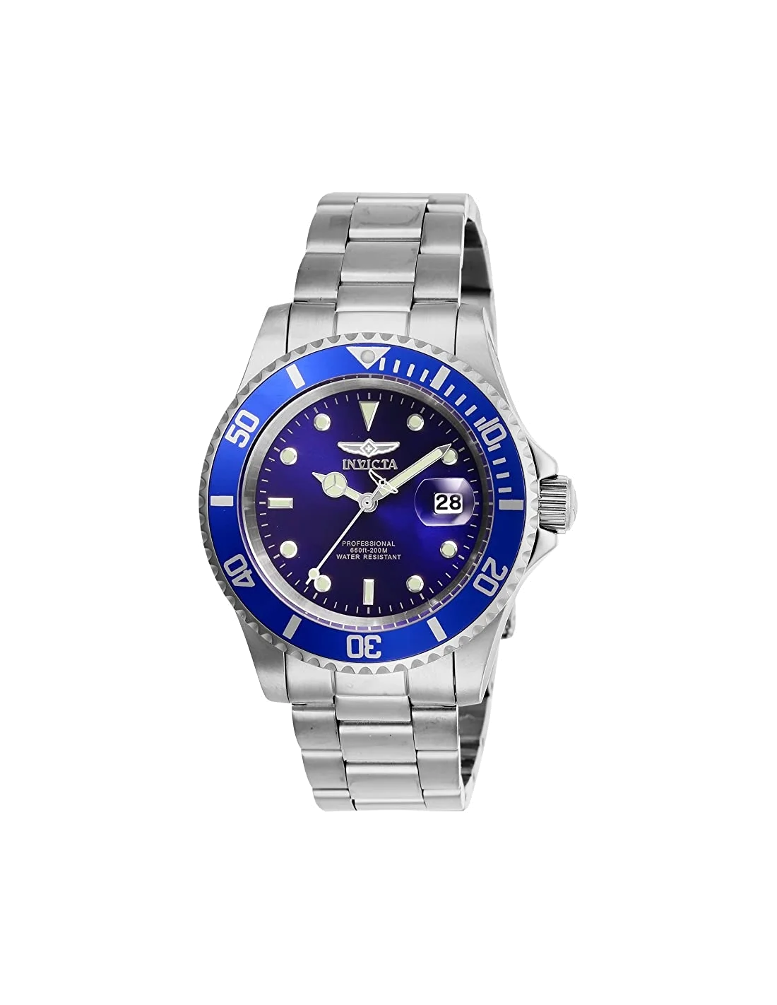 Montre homme Invicta Quartz Pro Diver en acier inoxydable