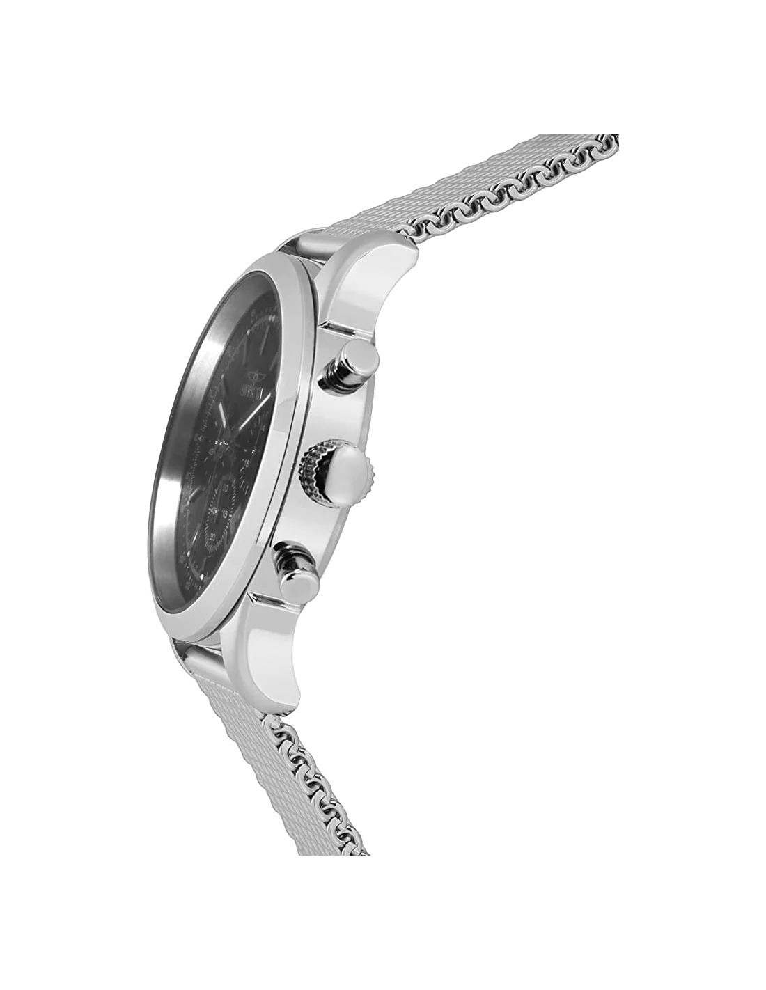 Montre homme Invicta Quartz Speedway en acier inoxydable argenté avec cadran bleu vue 3