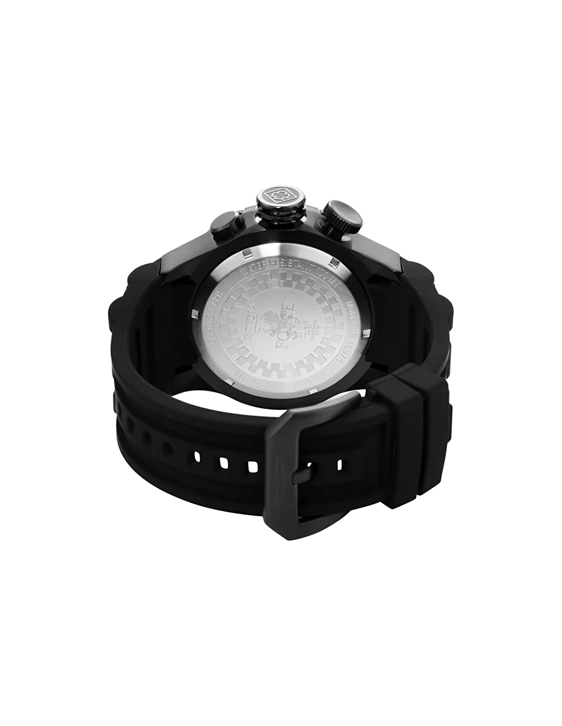 Montre homme Invicta Quartz I-Force avec bracelet en silicone noir vue 4