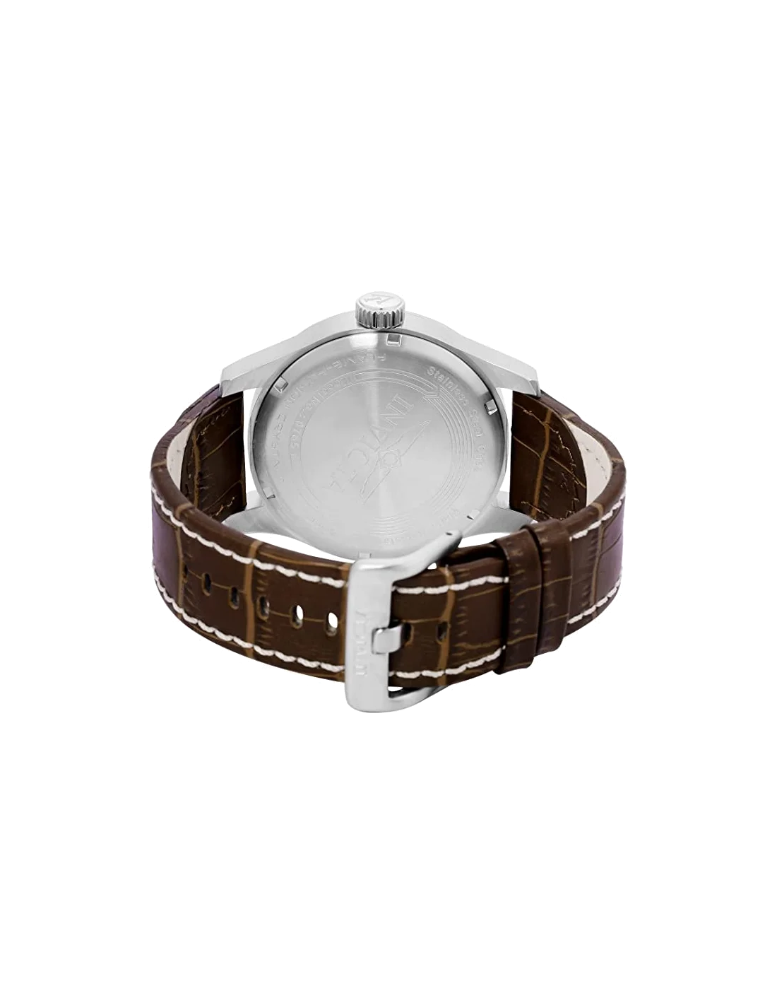 Montre homme Invicta Quartz I-Force avec bracelet en cuir marron vue 3
