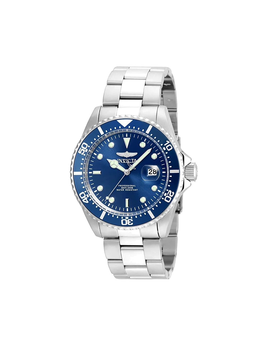 Montre homme Invicta Quartz Pro Diver à cadran bleu vue 4