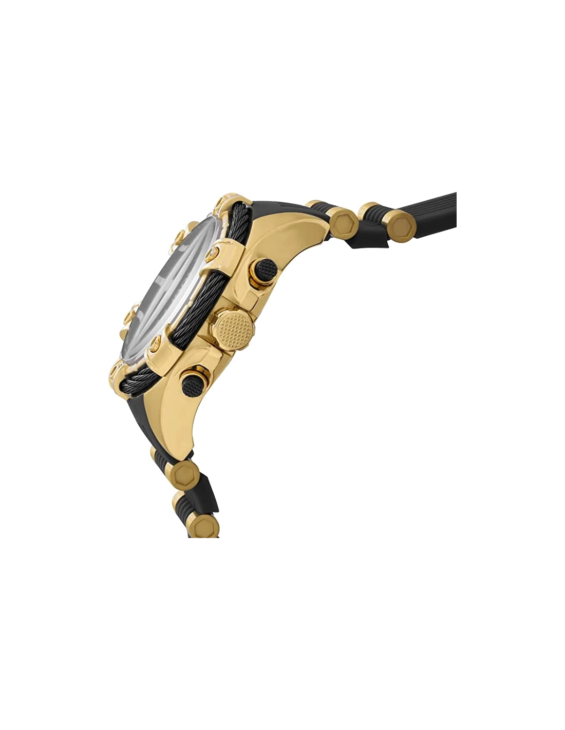 Montre homme Invicta Quartz Bolt avec bracelet en silicone noir vue 2