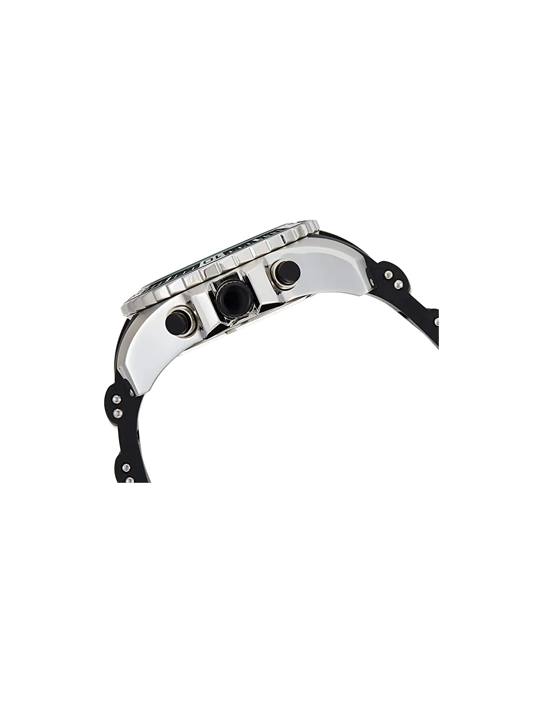 Montre homme Invicta Quartz Pro Diver avec bracelet en silicone noir et acier inoxydable vue 2