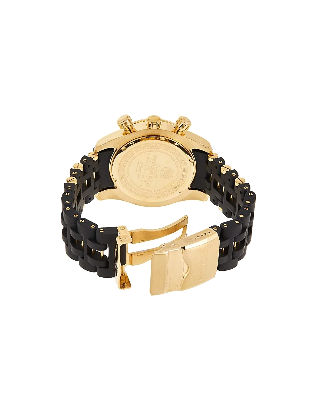 Montre homme Invicta Quartz Sea Spider plaqué or 18 carats vue 2