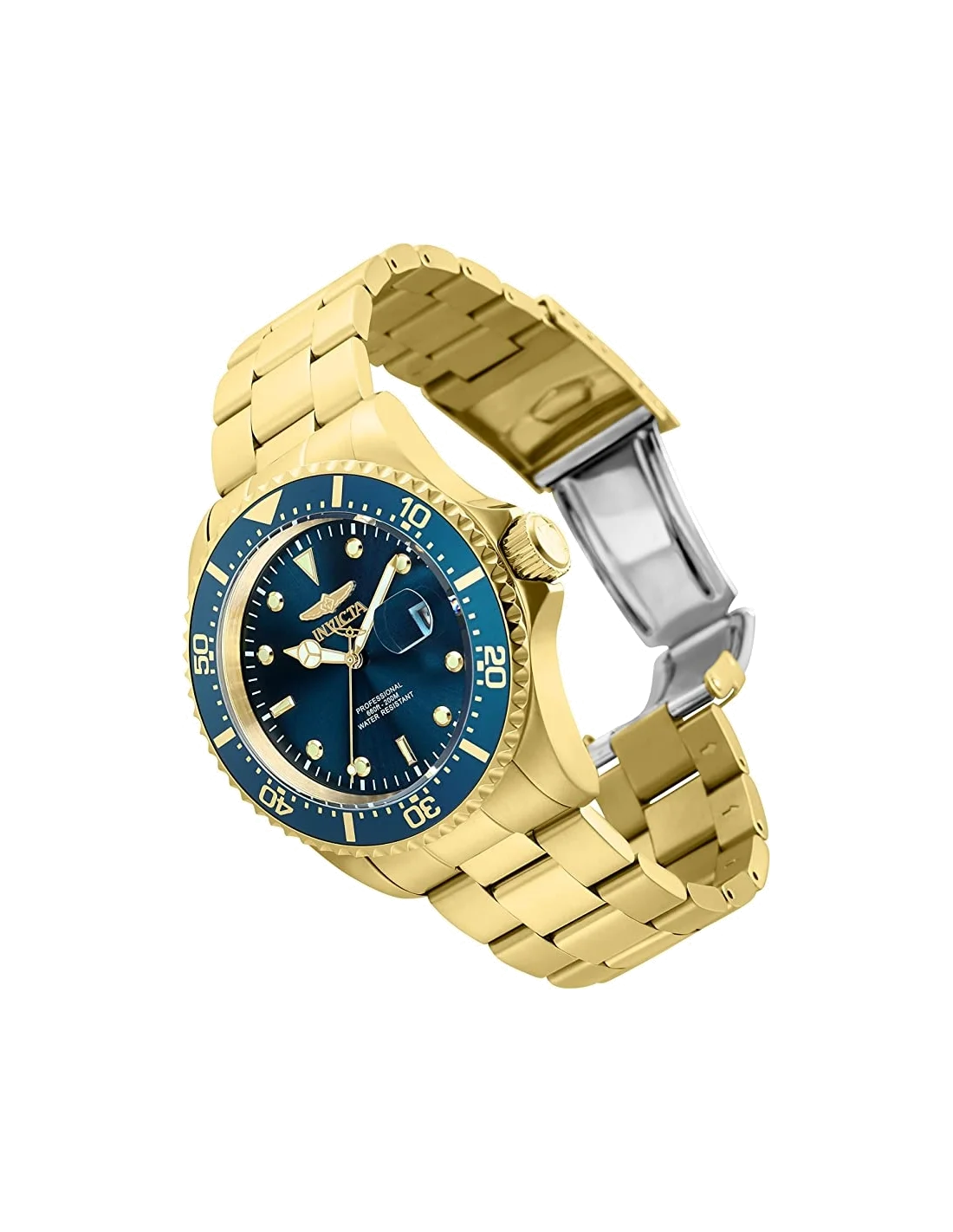 Montre homme Invicta Quartz Pro Diver cadran bleu marine vue 3