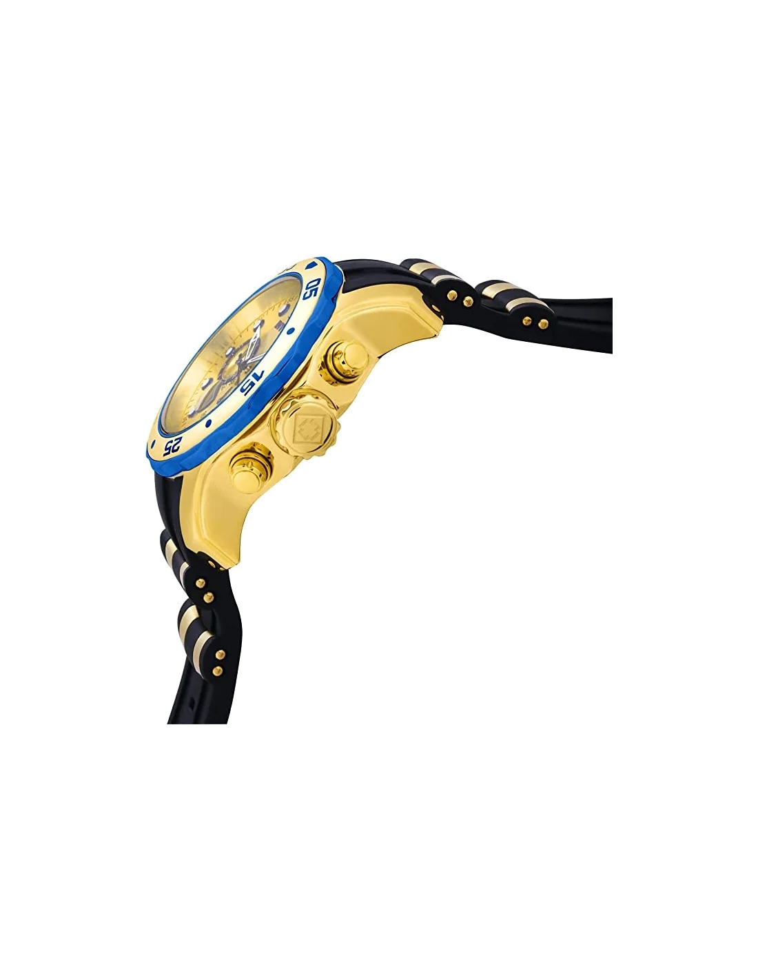 Montre homme Invicta Quartz Pro Diver avec bracelet en polyuréthane noir vue 2