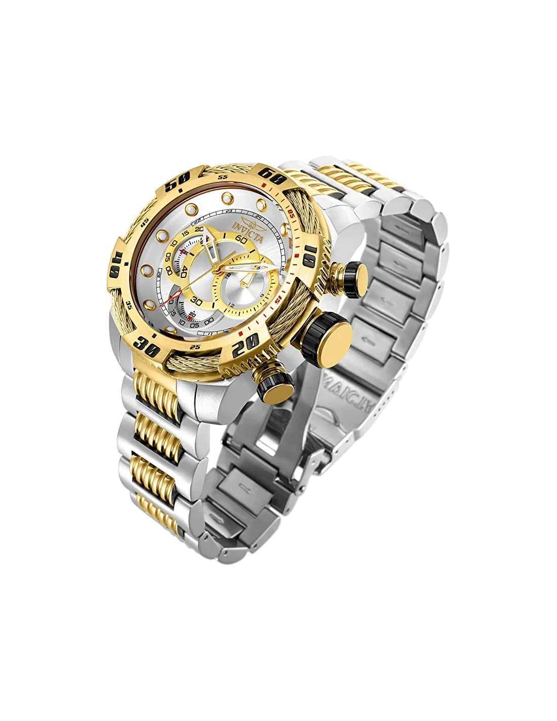 Montre homme Invicta Quartz Speedway avec cadran argenté vue 2