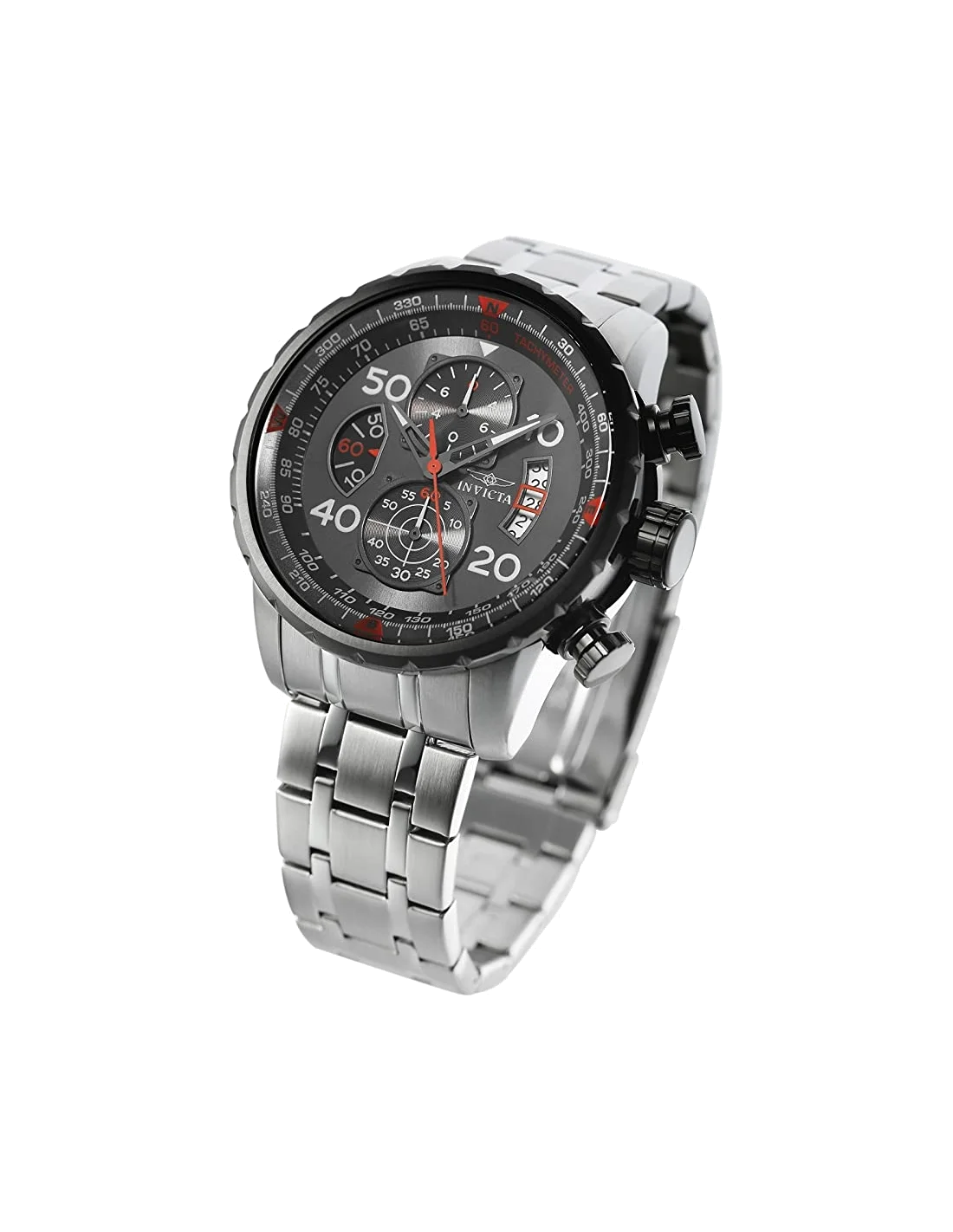 Montre homme Invicta Quartz Aviator cadran noir vue 2