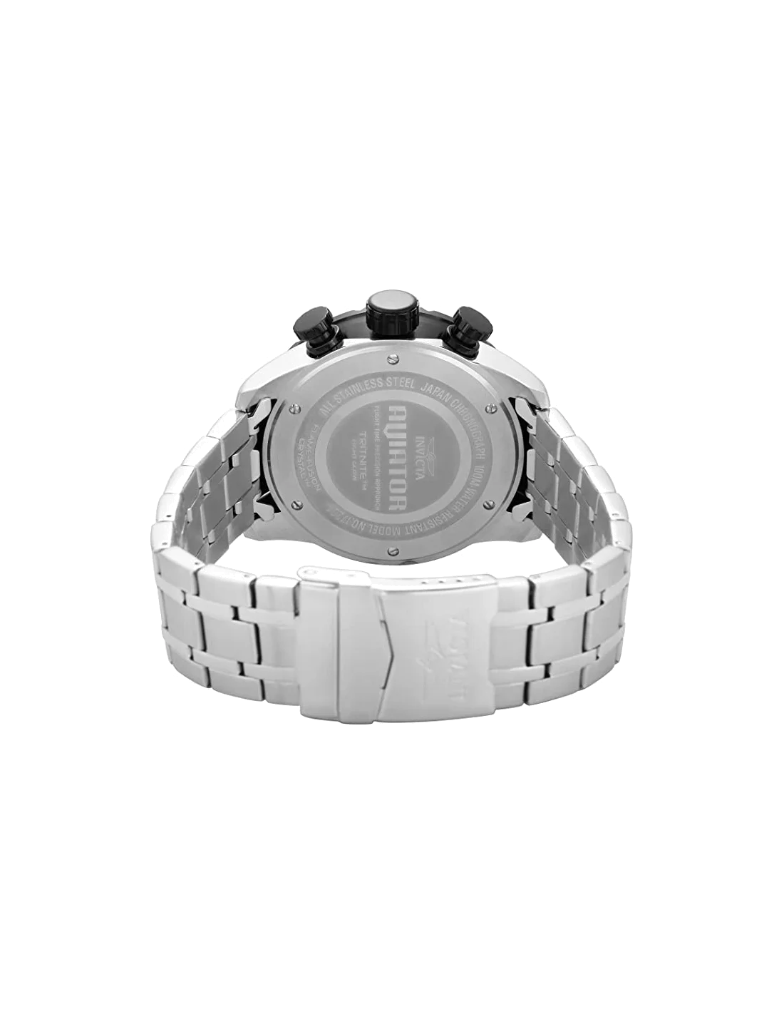 Montre homme Invicta Quartz Aviator cadran noir vue 3