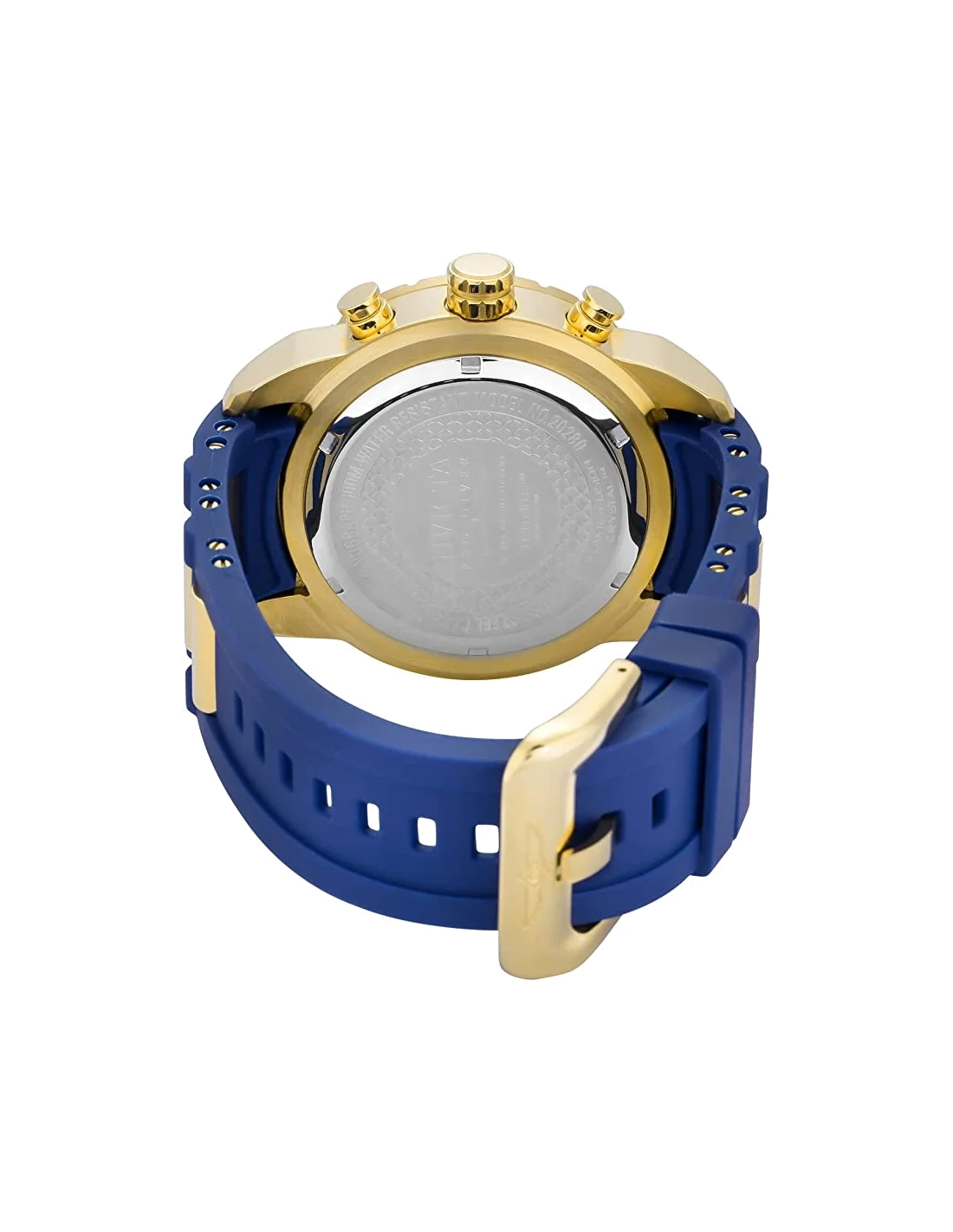 Montre homme Invicta Quartz Pro Diver bracelet polyuréthane bleu vue 2