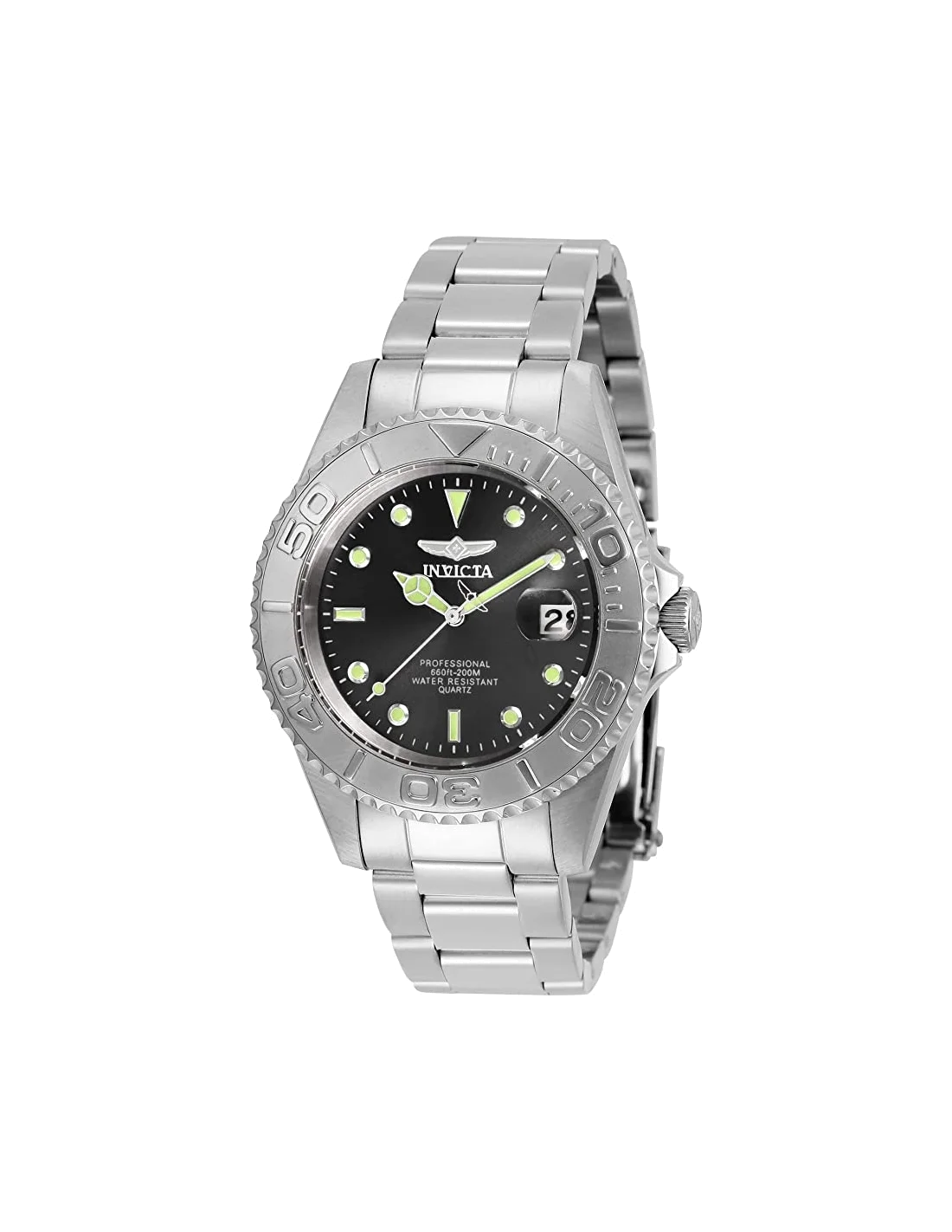 Montre homme Invicta Quartz Pro Diver avec cadran noir vue 3