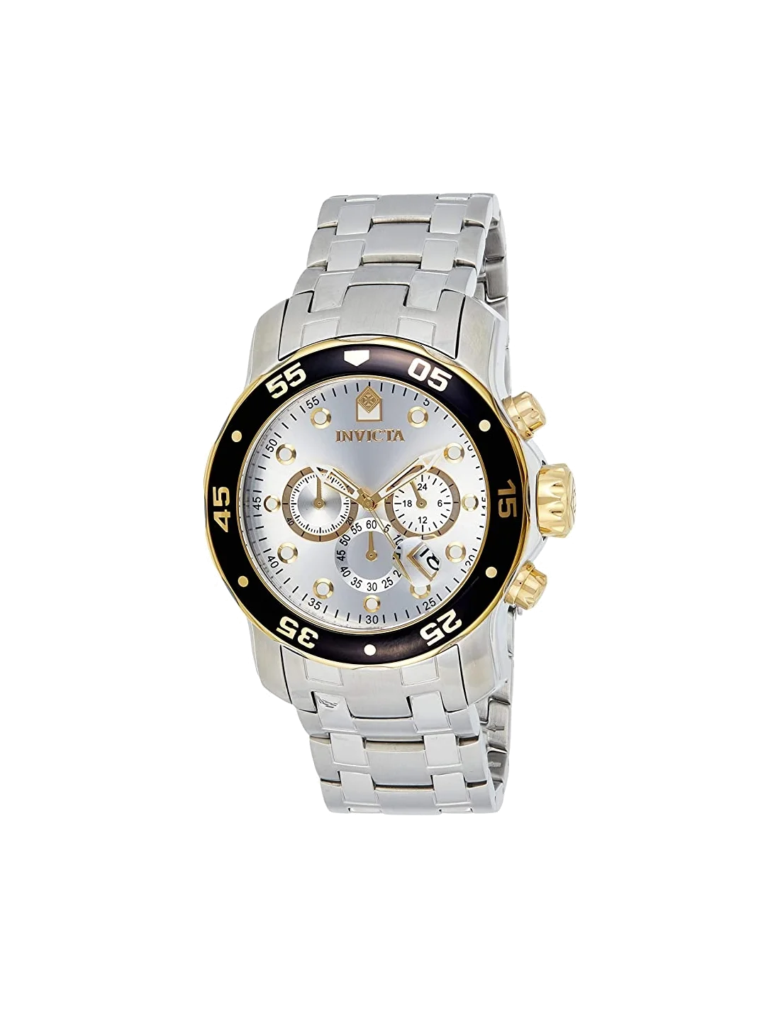 Montre homme Invicta Quartz Pro Diver avec cadran argenté