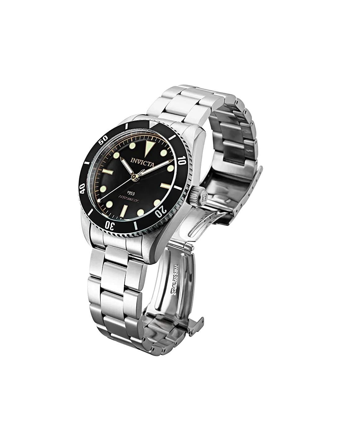 Montre homme Invicta Automatic Pro Diver à cadran noir vue 3