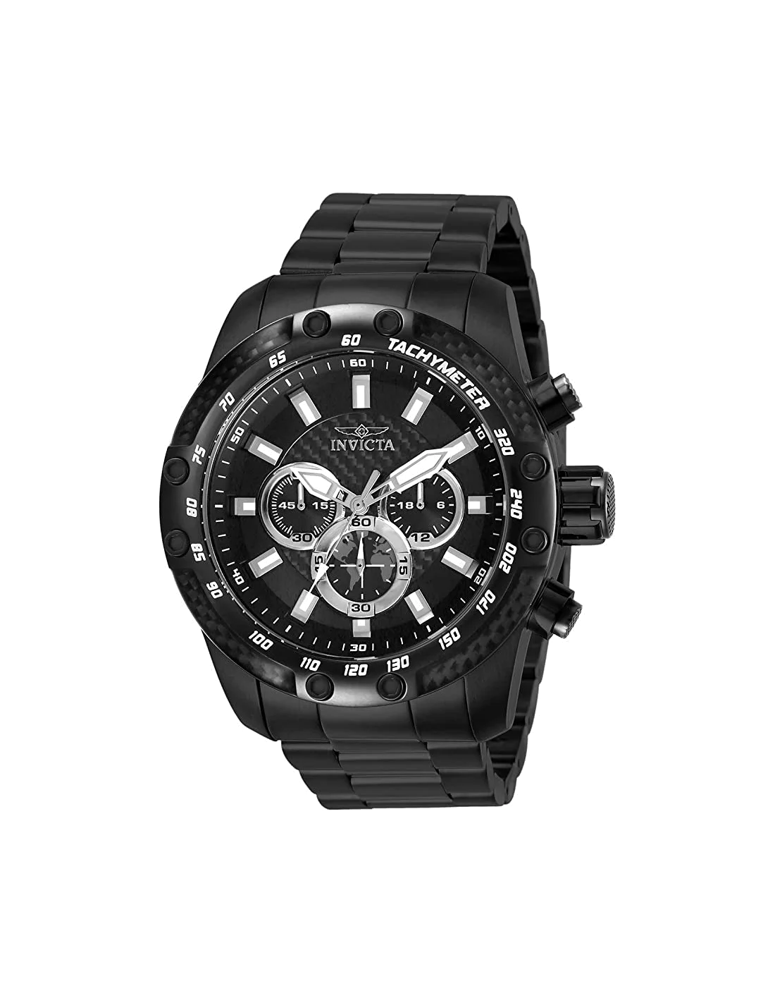 Montre homme Invicta Quartz Speedway chronographe cadran noir