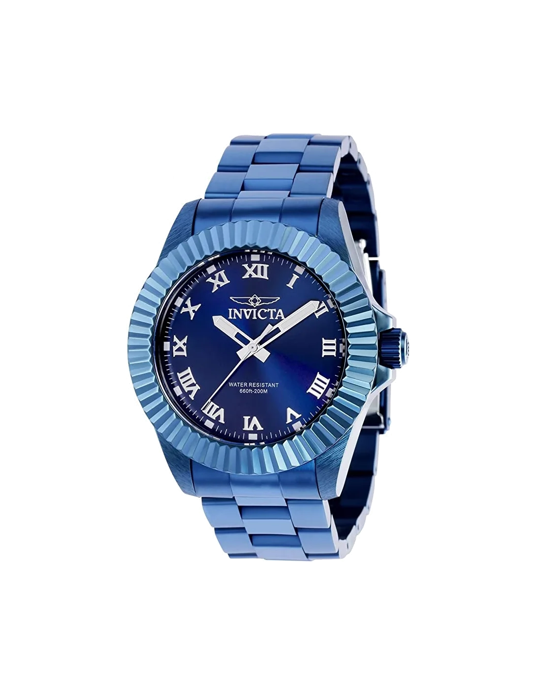 Montre homme Invicta Quartz Pro Diver avec bracelet plaqué bleu
