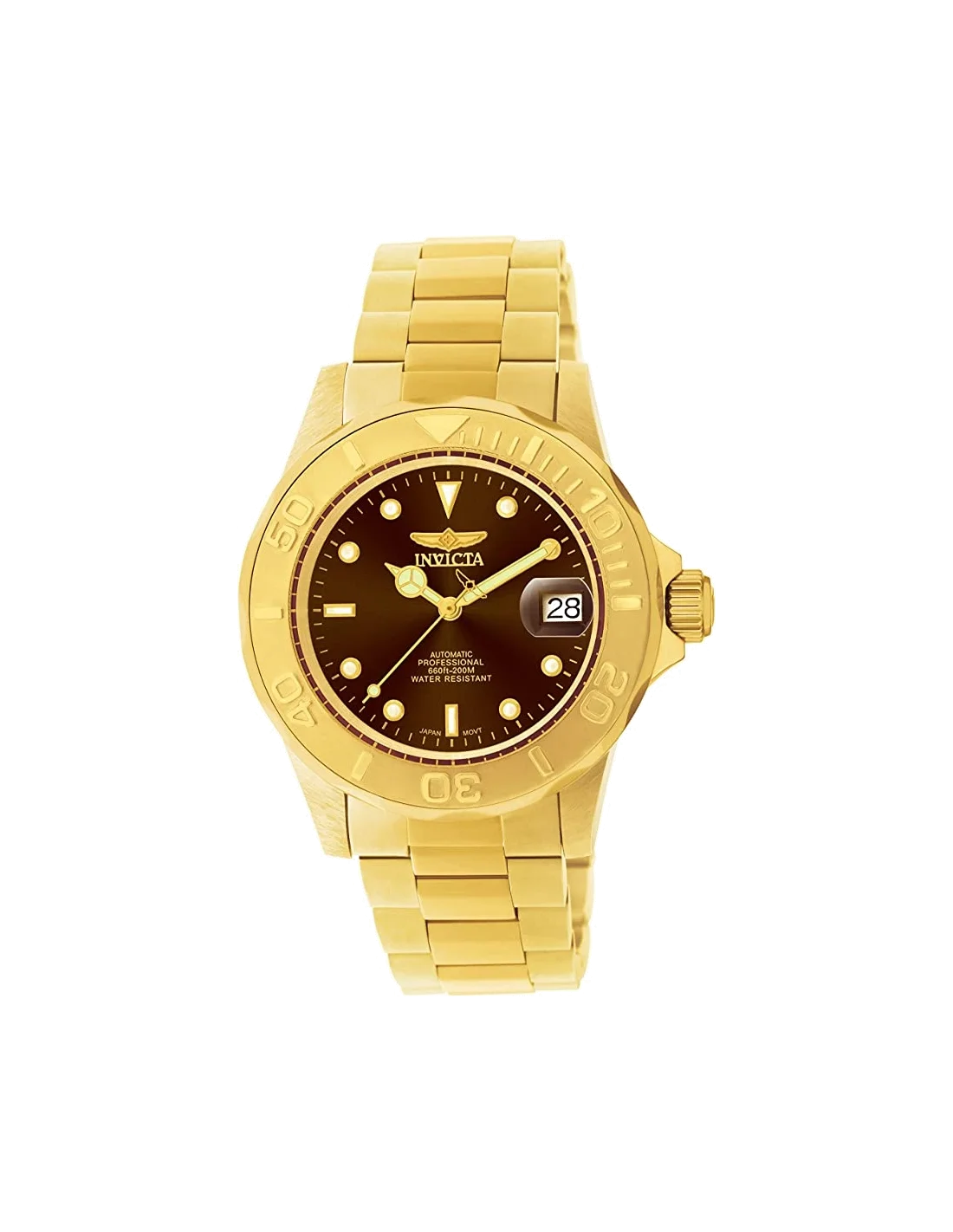 Montre homme Invicta Automatic Pro Diver à cadran marron