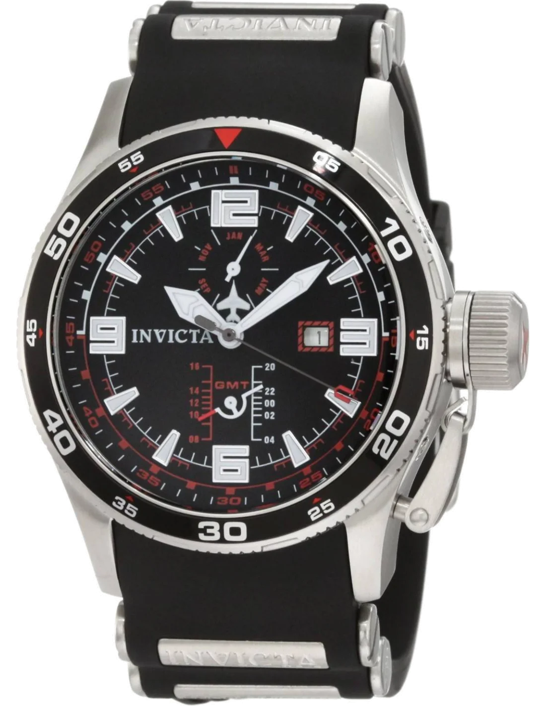 Montre Homme Invicta 1756 Aviator Flight GMT