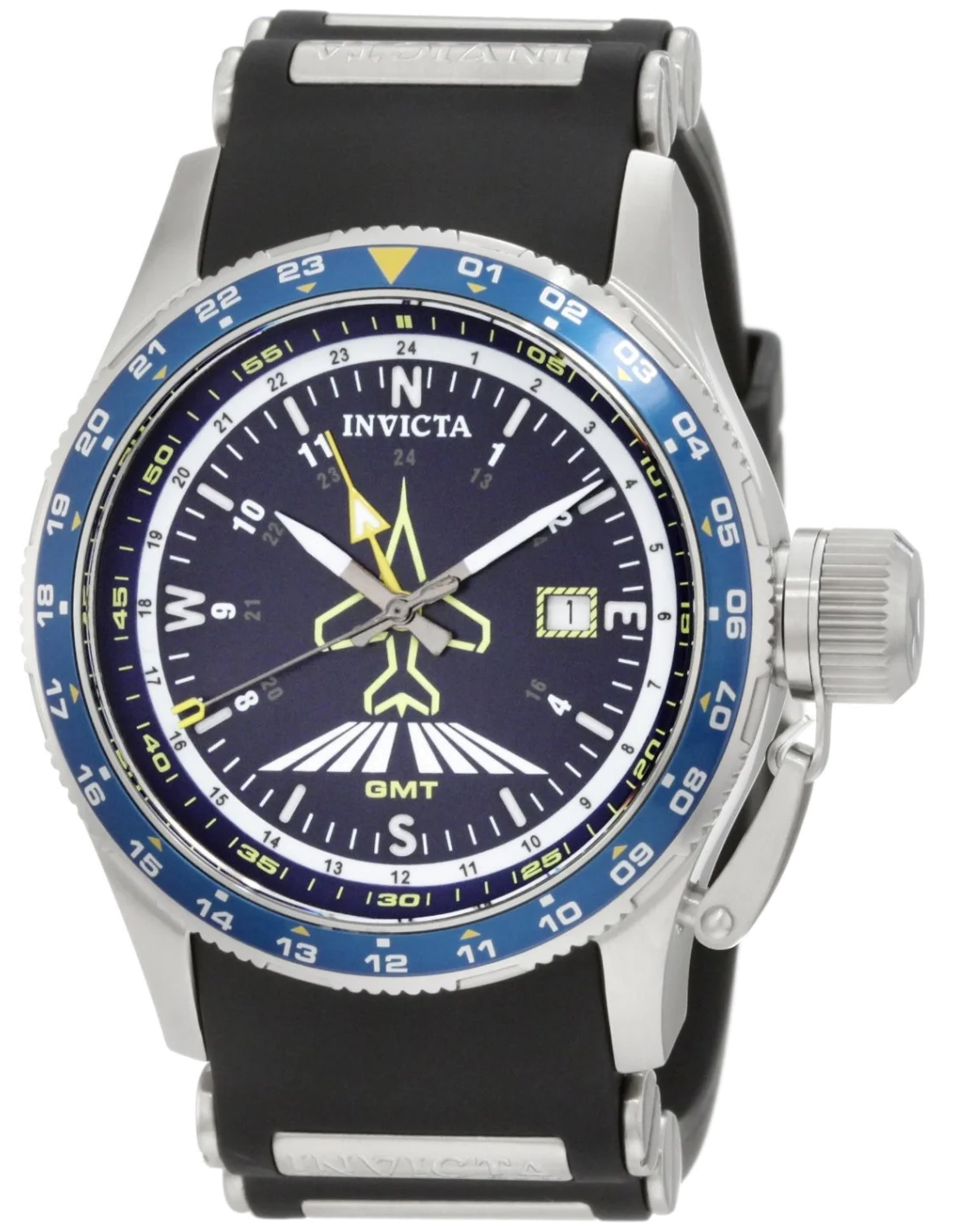 Montre Homme Invicta 1754 Aviator Flight GMT