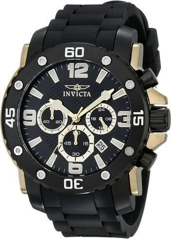 Montre Homme Invicta Pro Diver 18166 Bracelet En Polyuréthane couleur noire