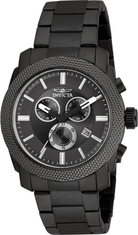 Montre Homme Invicta Specialty 17746 Bracelet Noir En Acier Inoxydable