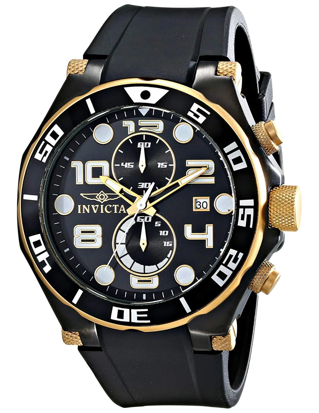 Montre Homme Invicta Pro Diver 15396 Index gros format sur cadran noir