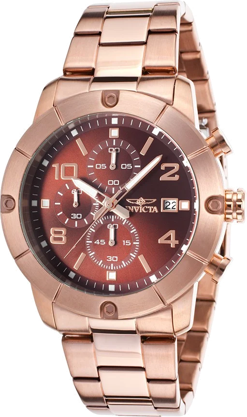 Montre Homme Invicta Specialty 17766 Bracelet doré rose En Acier Inoxydable