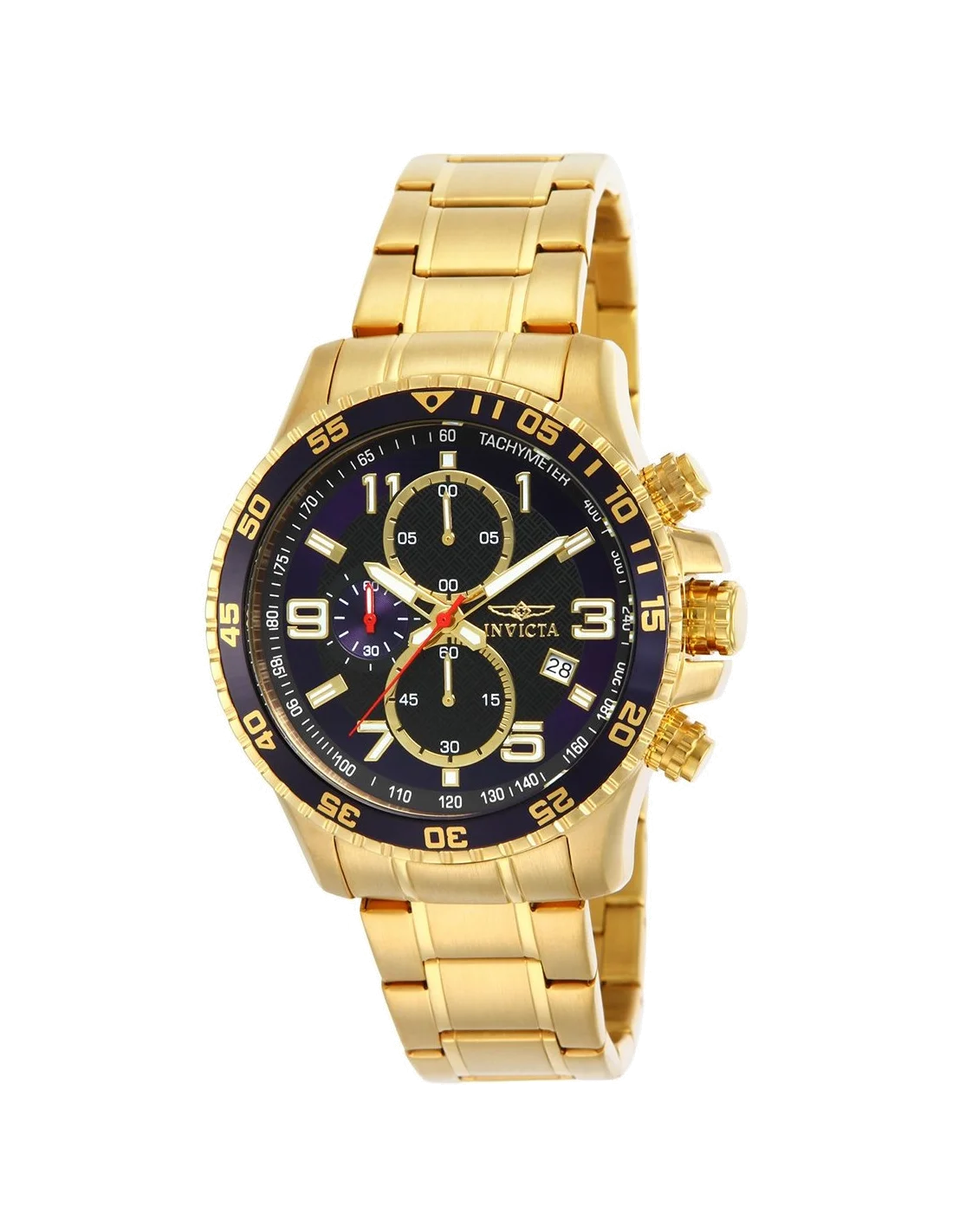 Montre Homme Invicta Specialty 14878 Bracelet Doré En Acier Inoxydable vue 2
