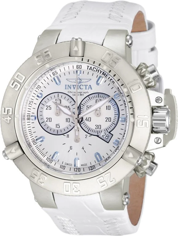 Montre Homme Invicta Subaqua 10160 Bracelet En Cuir blanc