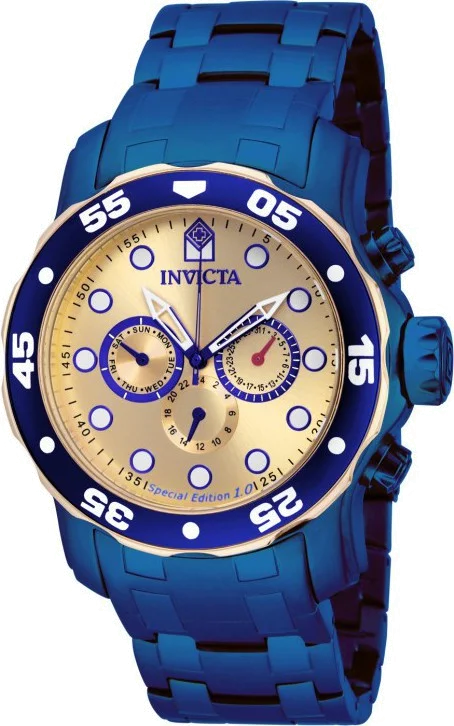 Montre Homme Invicta Pro Diver 15044 Acier inoxydable couleur bleue