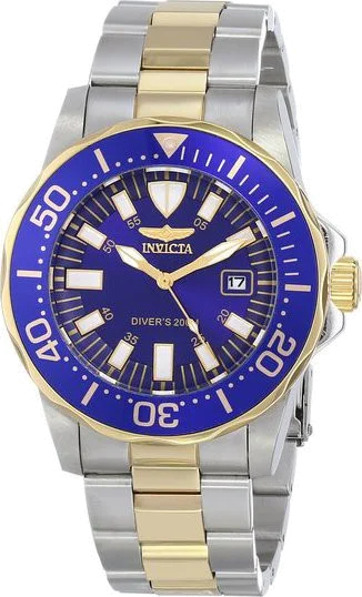 Montre Homme Invicta Pro Diver 15031 Bracelet Bicolore En Acier Inoxydable