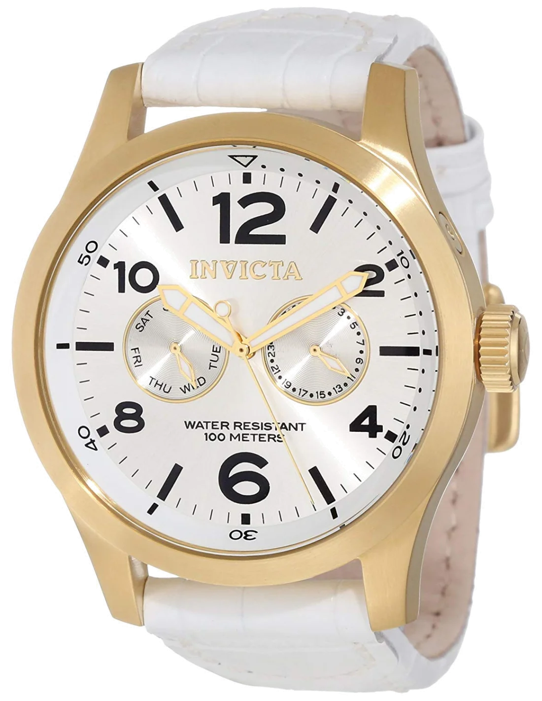 Montre Homme Invicta Specialty 12174 Bracelet En Cuir blanc