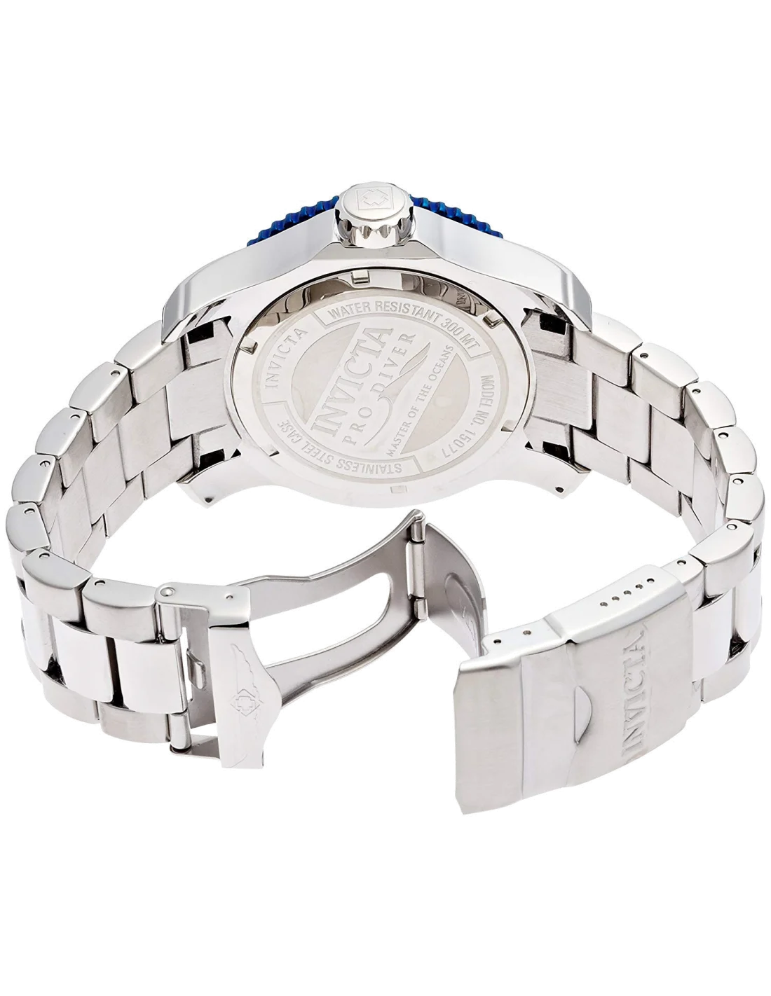 Montre Homme Invicta Pro Diver 15077 Bracelet Argenté En Acier Inoxydable vue 2