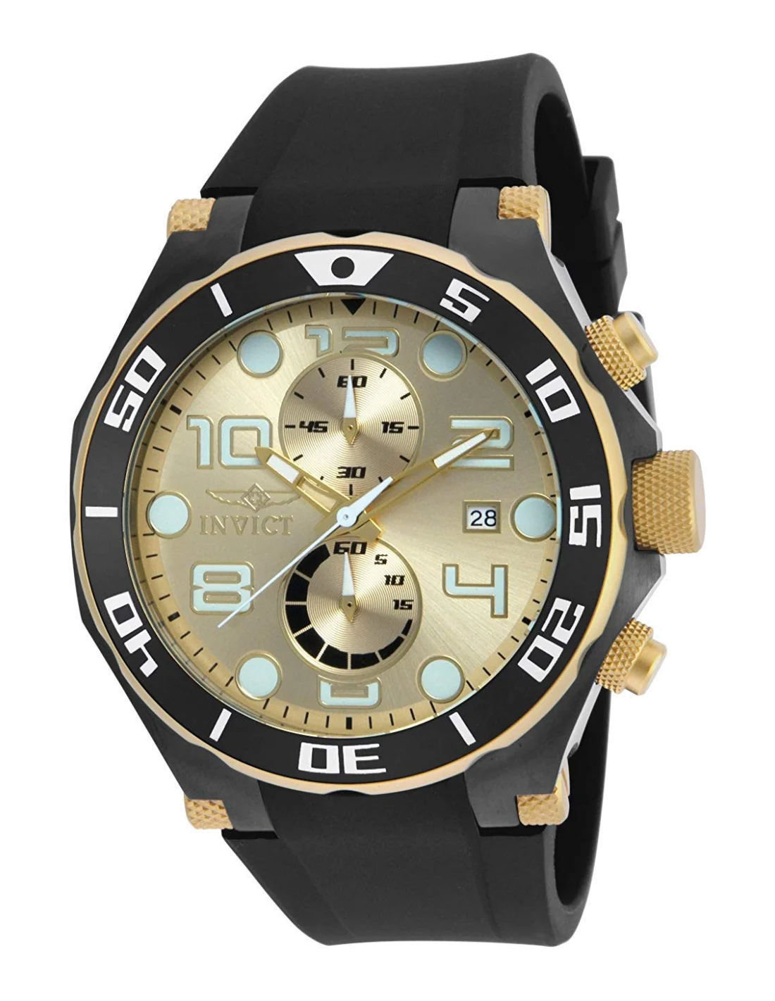 Montre Homme Invicta Pro Diver 17815 Bracelet En Polyuréthane vue 3