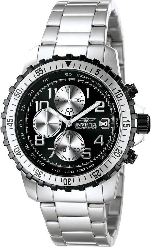 Montre Homme Invicta Specialty 6000 Compteurs argentés cadran noir