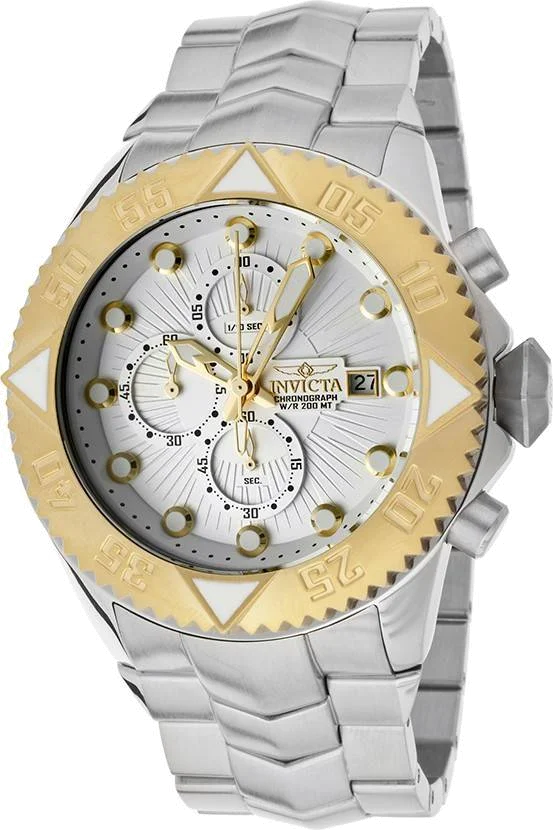 Montre Homme Invicta Pro Diver 13099 Bracelet Argenté En Acier Inoxydable