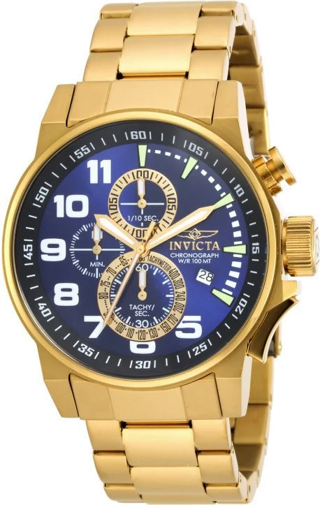 Montre Homme Invicta I-Force 17417 Bracelet doré en acier inoxydable