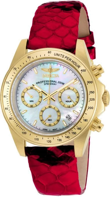 Montre Femme Invicta Speedway 18365 Bracelet rouge en cuir