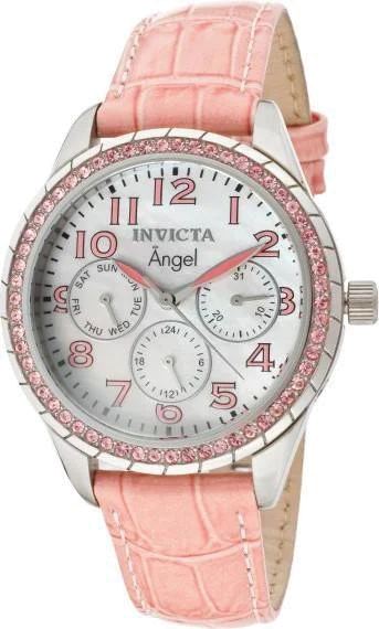 Montre Femme Invicta Angel 12603 Bracelet en cuir rose pâle