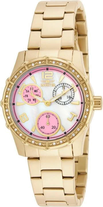 Montre Femme Invicta Angel 16121 Compteurs roses et acier doré